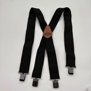Bucket Boss Black Heavy Duty 2 Inch Wide X-Back Work Suspenders WT20191214